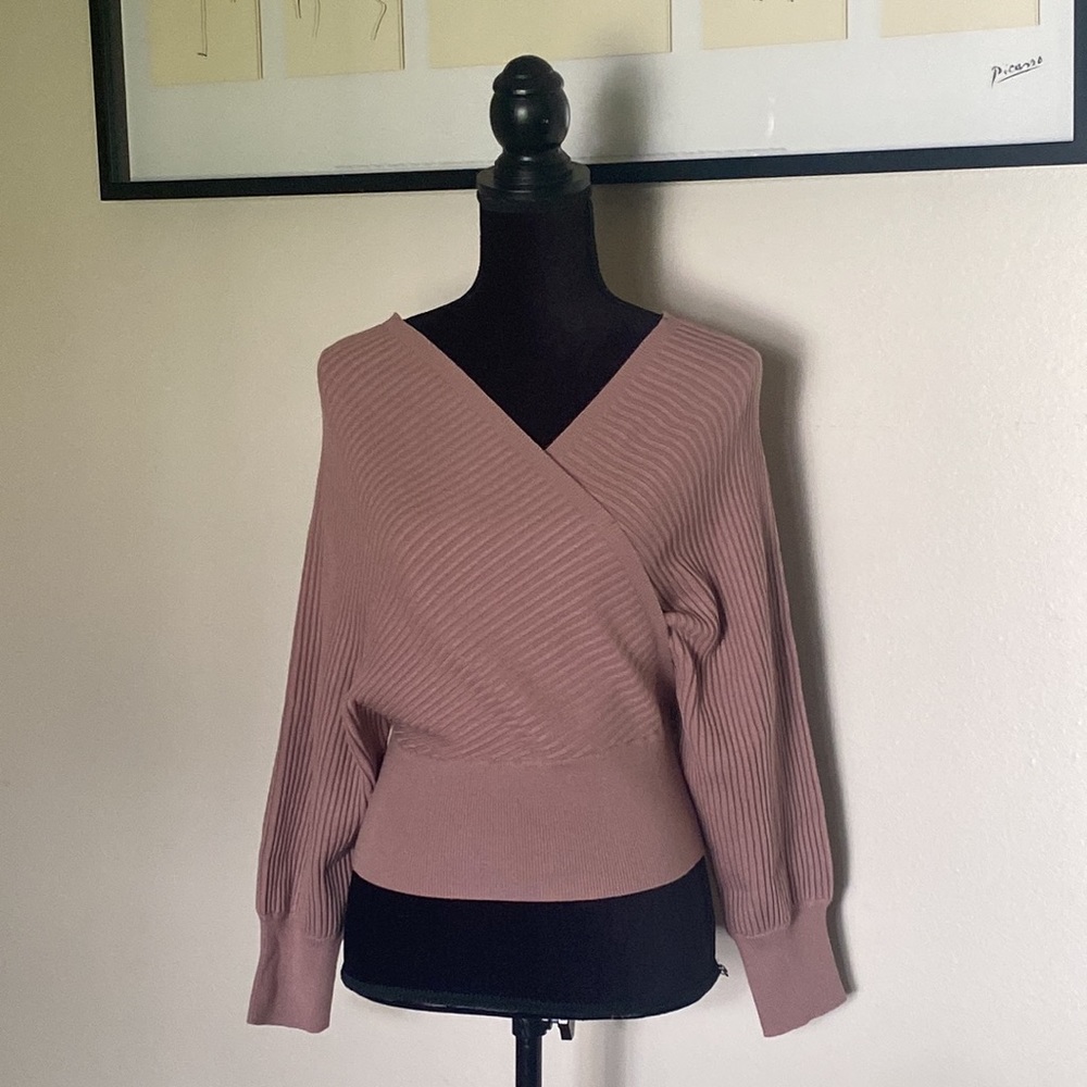 Hope Horizon Purple Wrap Knit Top - Picture 9 of 14